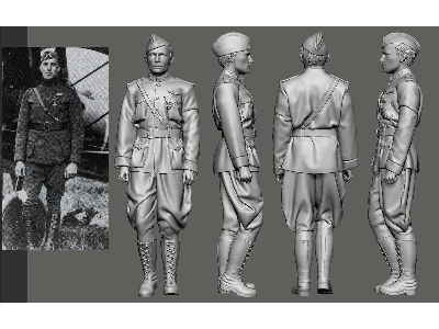 Us Wwi Aces Part 1 - 1st Pursuit Group - James Meissner (1 Figure / 3d-printed) - zdjęcie 1