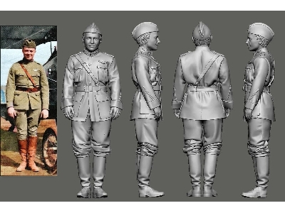 Us Wwi Aces Part 1 - 1st Pursuit Group - William Vail (1 Figure / 3d-printed) - zdjęcie 1