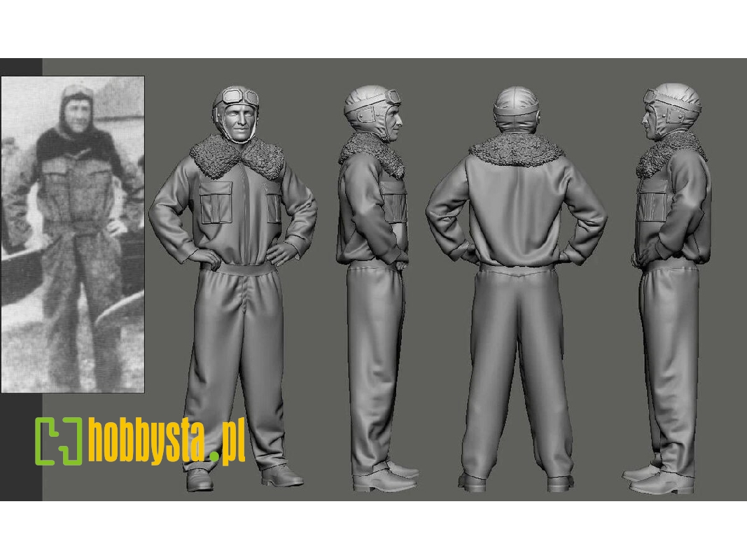 Wwi - N 124 Lafayette Escadrille - Bert Hall (1 Figure / 3d-printed) - zdjęcie 1