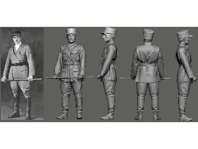 Wwi - N 124 Lafayette Escadrille - Edwin Parsons (1 Figure / 3d-printed) - zdjęcie 1