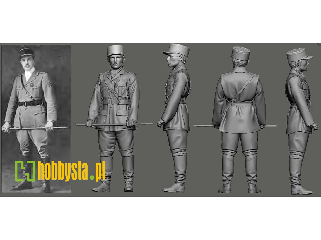 Wwi - N 124 Lafayette Escadrille - Edwin Parsons (1 Figure / 3d-printed) - zdjęcie 1