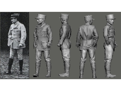 Wwi - N 124 Lafayette Escadrille - Georges Thenault (1 Figure / 3d-printed) - zdjęcie 1