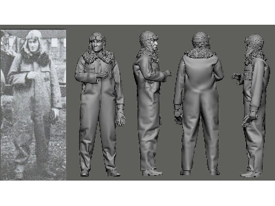 Wwi - N 124 Lafayette Escadrille - Kiffin Rockwell (1 Figure / 3d-printed) - zdjęcie 1