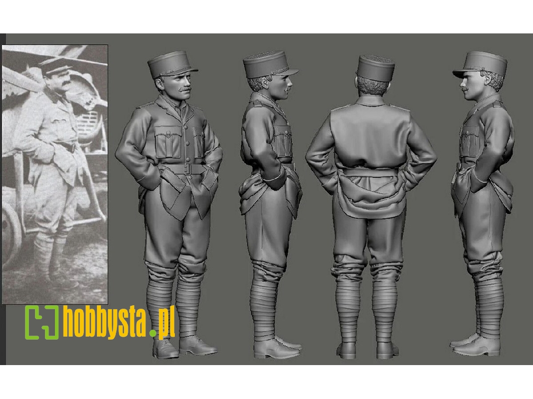 Wwi - N 124 Lafayette Escadrille - William Thaw (1 Figure / 3d-printed) - zdjęcie 1
