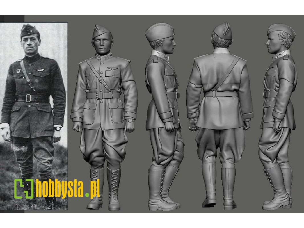Us Wwi Aces Part 2 - 2nd & 3rd Pursuit Group - Charles Biddle (1 Figure / 3d-printed) - zdjęcie 1