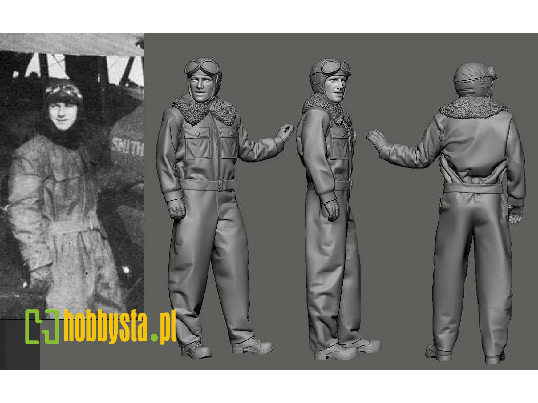 Us Wwi Aces Part 2 - 2nd & 3rd Pursuit Group - Arthur Brooks (1 Figure / 3d-printed) - zdjęcie 1