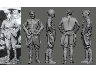 Us Wwi Aces Part 2 - 2nd & 3rd Pursuit Group - Chester Wright (1 Figure / 3d-printed) - zdjęcie 1