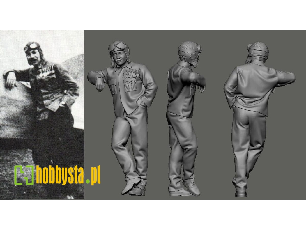 Austro-hungarian Wwi Aces Part 1 - Frigyes Hefty (1 Figure / 3d-printed) - zdjęcie 1