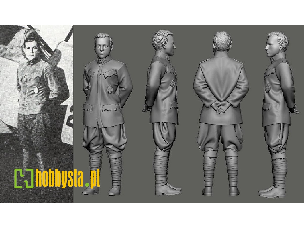 Austro-hungarian Wwi Aces Part 1 - Fiala Von Fernbrugg (1 Figure / 3d-printed) - zdjęcie 1
