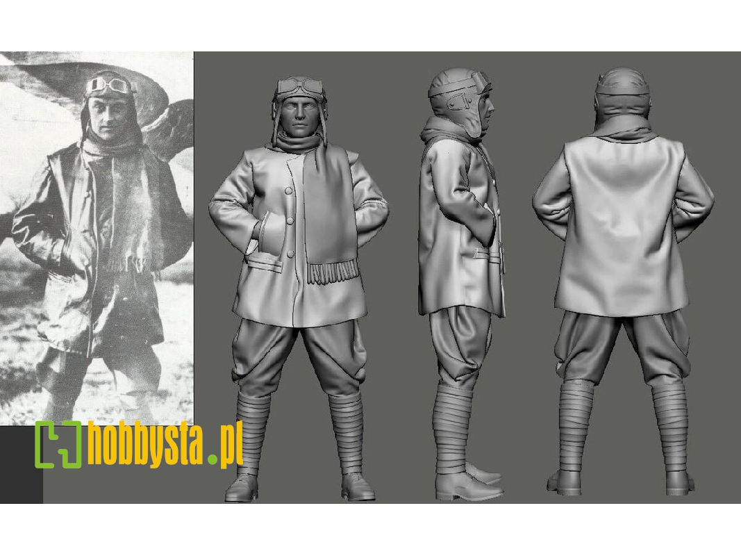 Austro-hungarian Wwi Aces Part 1 - Frank Linke Crawford (1 Figure / 3d-printed) - zdjęcie 1