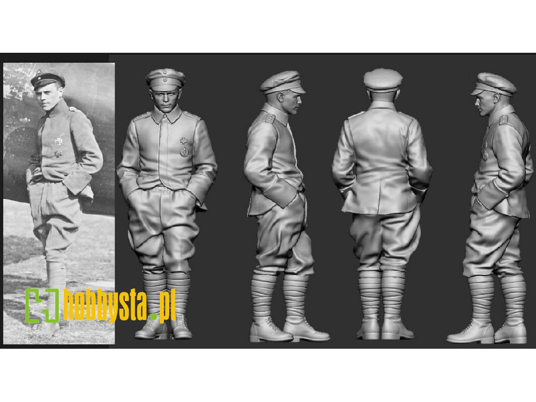 German Wwi Ace - Jasta 11 Carl Allmenröder - zdjęcie 1