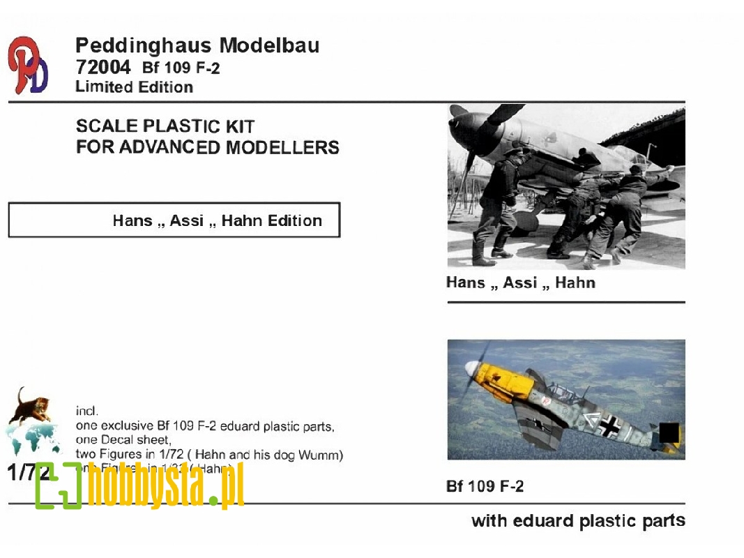 Messerschmitt Bf-109 F-2 - Hans " Assi" Hahn - zdjęcie 1