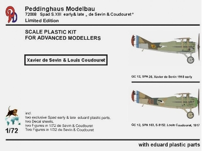Spad S. Xiii - Gc 12 Early & Late  Les Cigognes (De Sevin & Coudouret) - zdjęcie 1