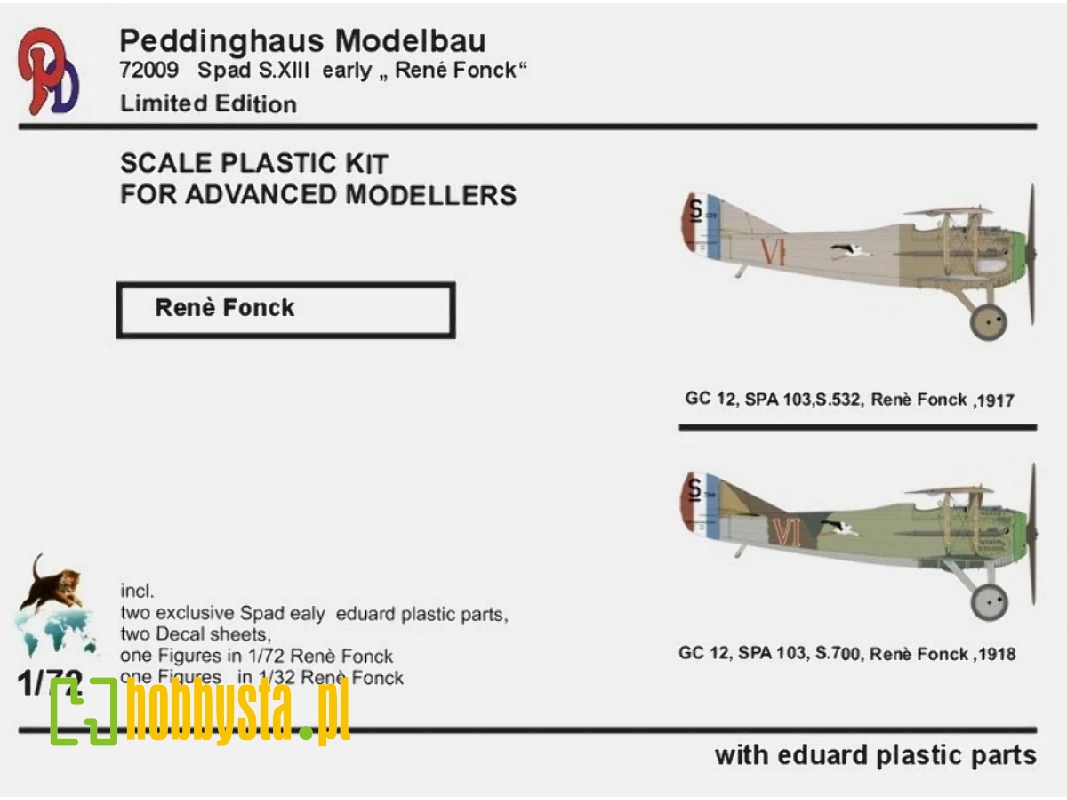 Spad S. Xiii Early - Rene Fonck - zdjęcie 1