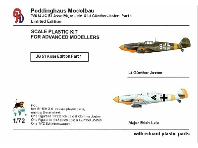 Messerschmitt Bf-109 G-6 - Major Erich Leie 1/Jg 51 & Lt GĂĽnther Josten 1./Jg 51 MĂ¶lders - zdjÄ™cie 1