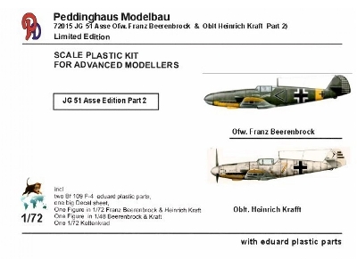 Messerschmitt Bf-109 F-4 - Ofw Franz Beerenbrock Stab Jg 51 & Oblt Heinrich Krafft - zdjęcie 1