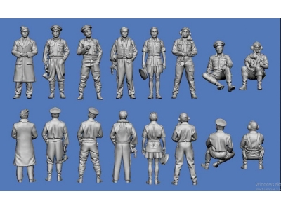 Raf Commonwealth Aces 1941-1945 - Clive Cadwell, Evan Mackie, George Beurling, Henry Mcleod, John Plagis, James Edwards - zdjęc