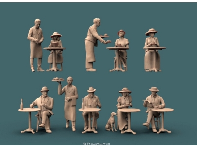 10 Restaurant Guests And Tables & Chairs - zdjęcie 1