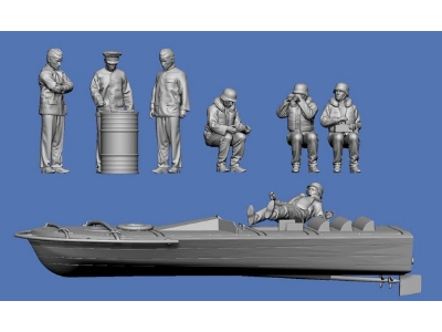 7 Soldiers And Crew For The Explosive Boat Linse - zdjęcie 1