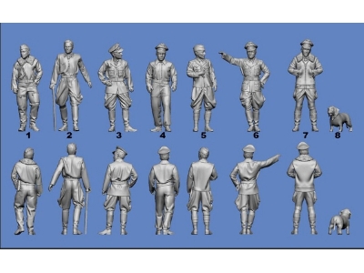 Aces Of Jg 54 Bf 109 Pilots: Hrabak, Trauloft, Philip, Ekkehard Bob, Seiler, Beisswenger, Ostermann - zdjęcie 1
