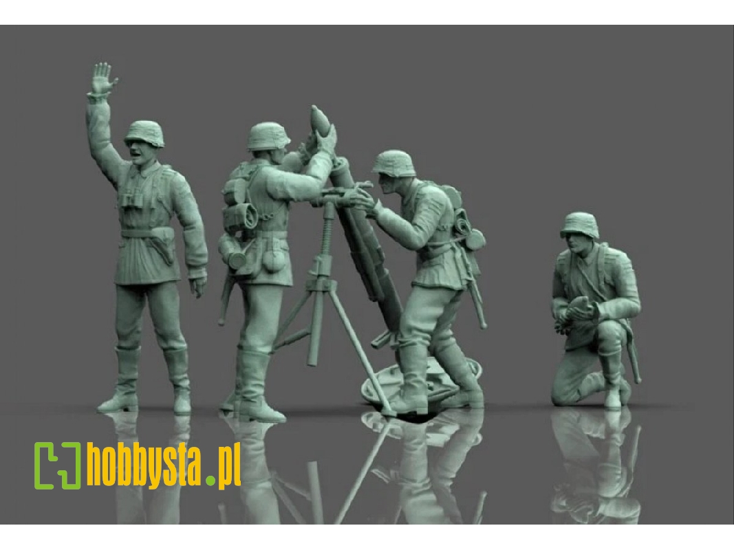 German 120 Mm Mortar And Crew - zdjęcie 1