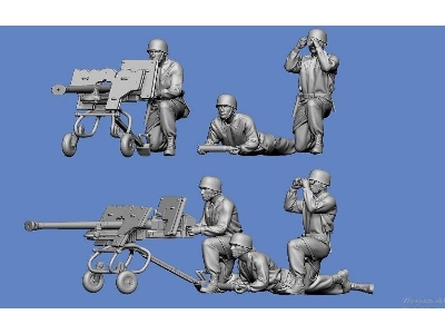 German Wwii Paratroopers With 2,8 Cm Panzerbuchse - zdjęcie 1