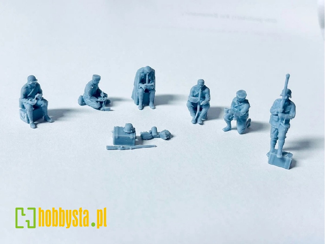 German Wwi Soldiers At Food Break - zdjęcie 1