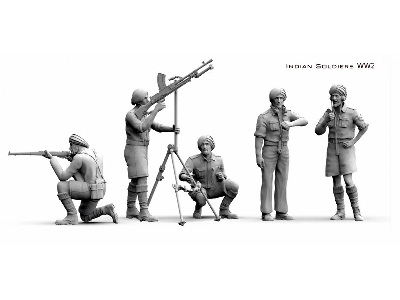 Indian  Wwii Soldiers (British Uniform / 3d-printed) - zdjęcie 1