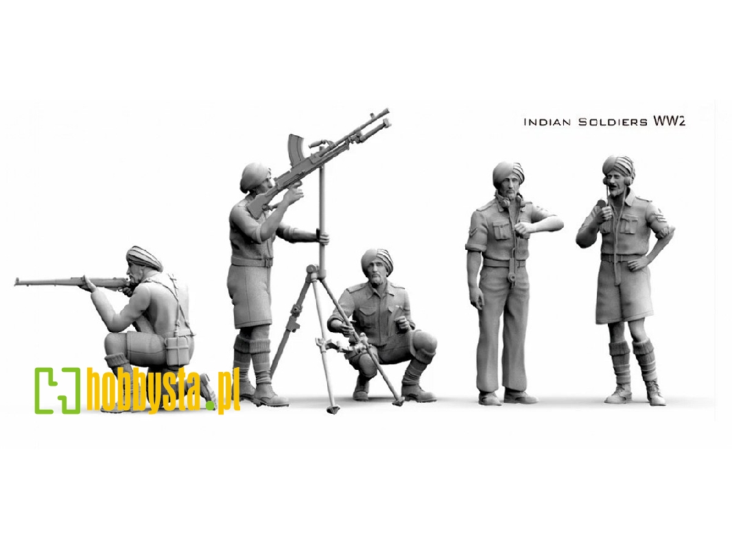 Indian  Wwii Soldiers (British Uniform / 3d-printed) - zdjęcie 1