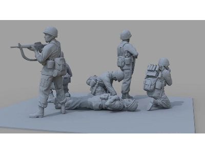 Us Infantry Soldiers - Vietnam War Set 1 (6 Figures) - zdjęcie 1