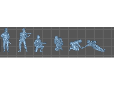 Us Infantry Soldiers - Vietnam War Set 1 (6 Figures) - zdjęcie 2