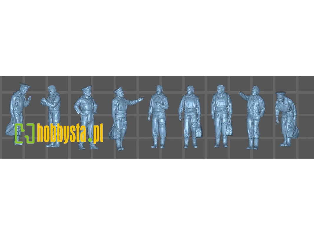 German Wwii Bomber Crews (9 Figures) - zdjęcie 1