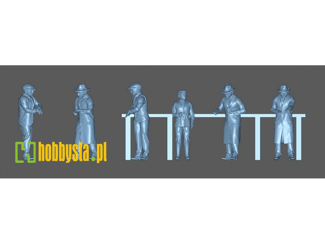 Dock Foreman At Drafting Table (6 Figures / 3d-printed) - zdjęcie 1