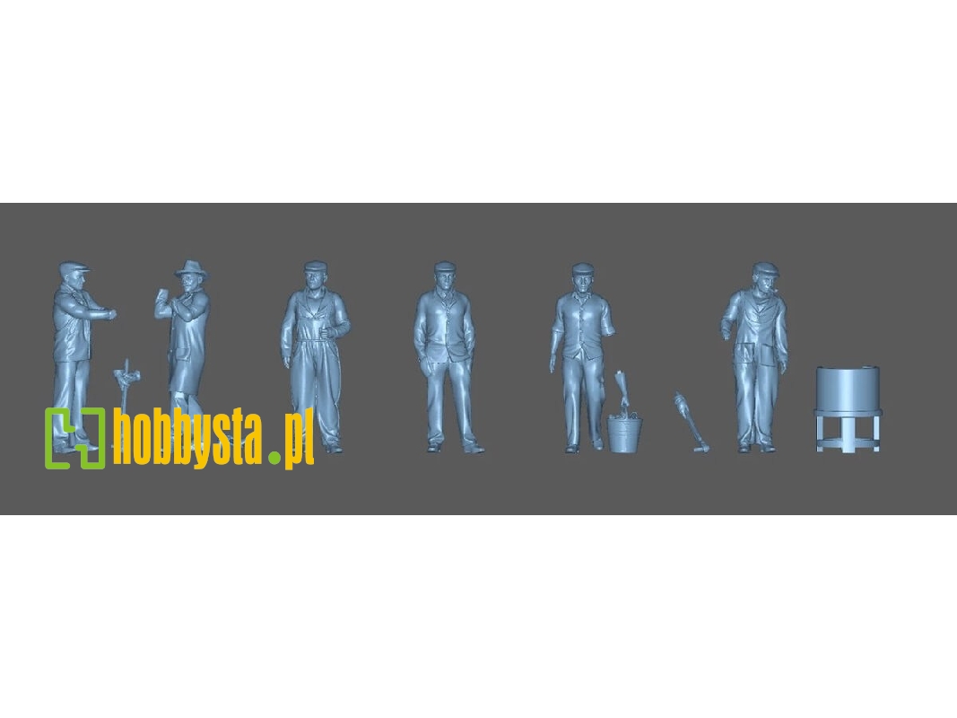 Shipyard Workers No.2 (6 Figures / 3d-printed) - zdjęcie 1