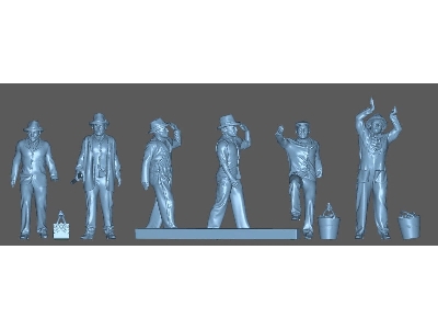 Shipyard Workers No.3 (6 Figures / 3d-printed) - zdjęcie 1
