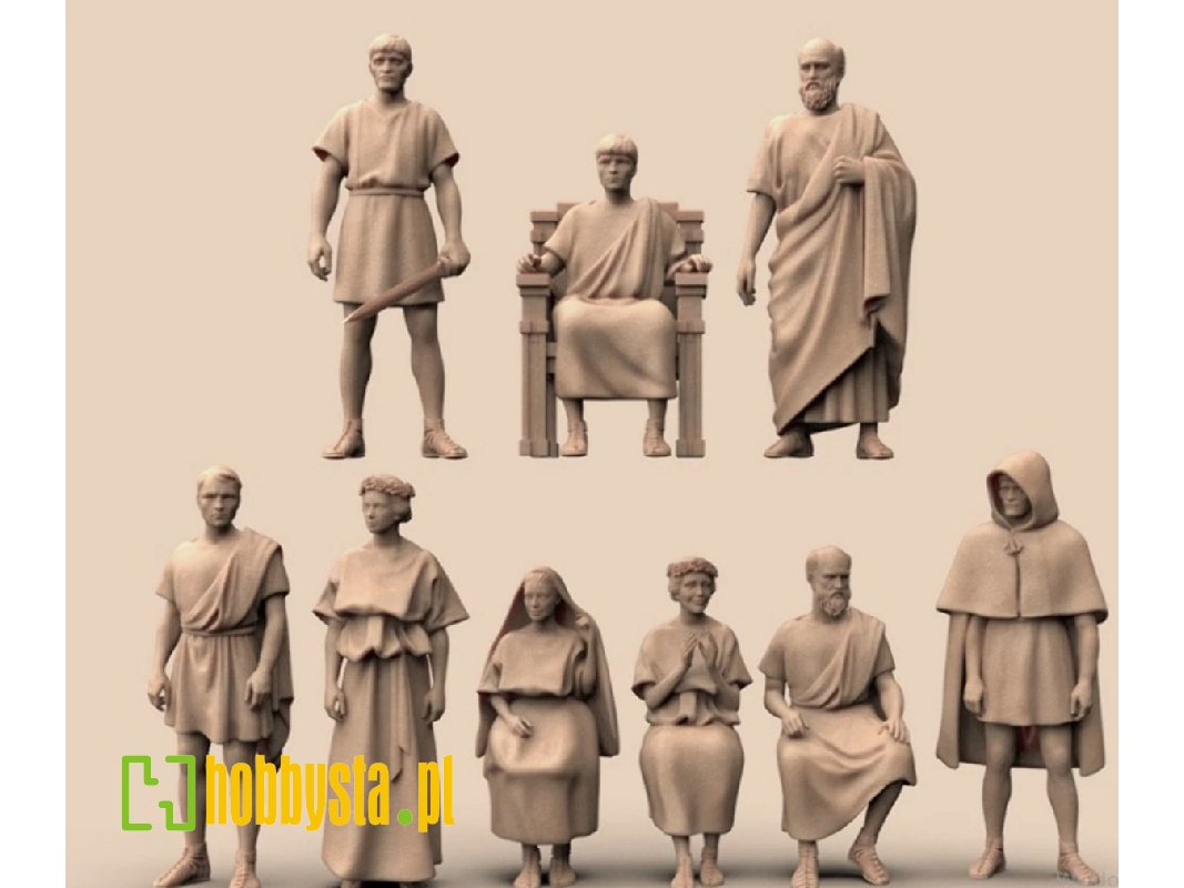 Roman Civilians (9 Figures / 3d-pritned) - zdjęcie 1