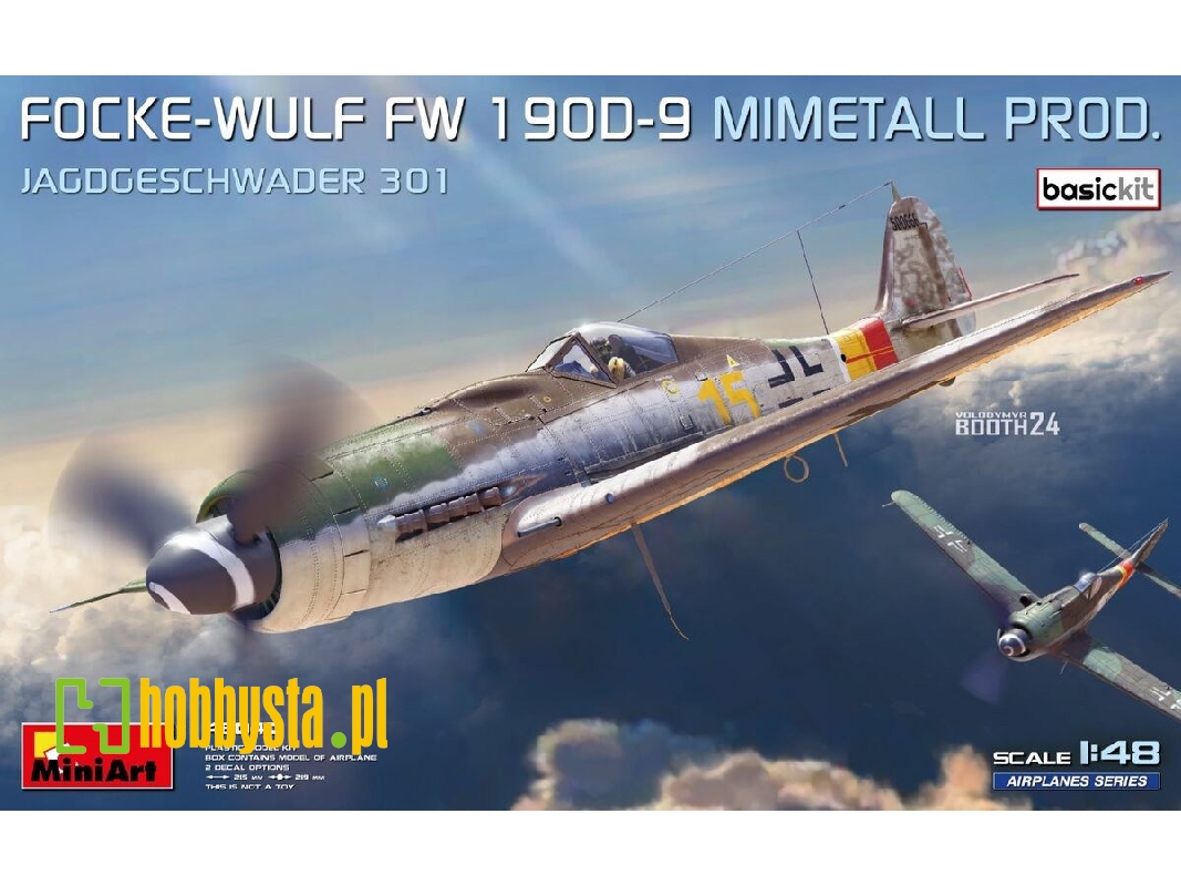 Focke Wulf Fw-190 D-9 - Mimetall Production Jagdgeschwader 301  (Basic Kit) - zdjęcie 1