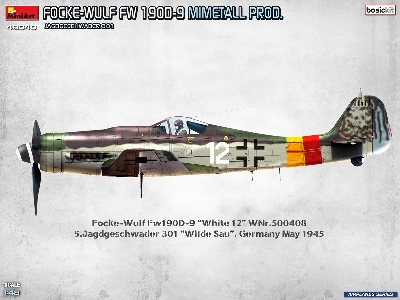 Focke Wulf Fw-190 D-9 - Mimetall Production Jagdgeschwader 301  (Basic Kit) - zdjęcie 2