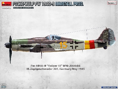 Focke Wulf Fw-190 D-9 - Mimetall Production Jagdgeschwader 301  (Basic Kit) - zdjęcie 13
