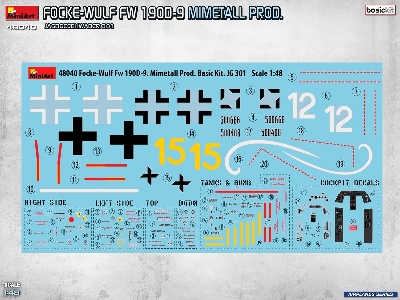 Focke Wulf Fw-190 D-9 - Mimetall Production Jagdgeschwader 301  (Basic Kit) - zdjęcie 19