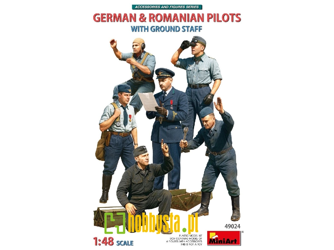 German & Romanian Pilots With Ground Staff (6 Figures) - zdjęcie 1