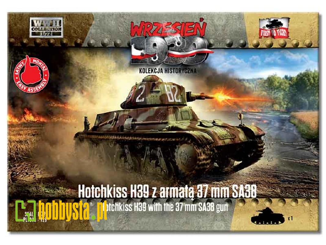 Hotchkiss H39 z armatą 37mm SA38 - zdjęcie 1