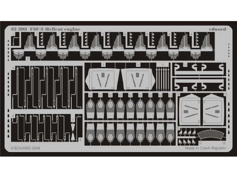 F6F-3 engine 1/32 - Trumpeter - blaszki - zdjęcie 1 F6F-3 engine 1/32 - Trumpeter - blaszki - zdjęcie 1