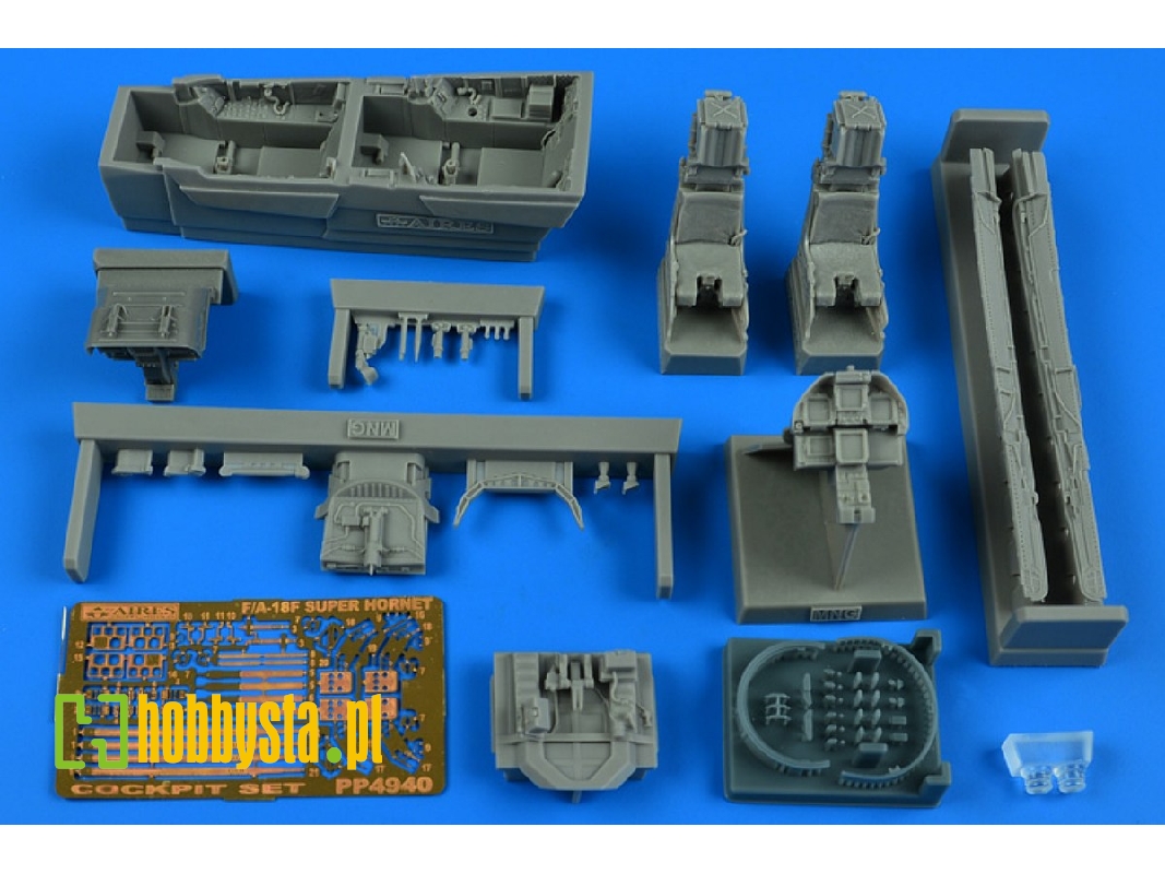 Boeing F/A-18 F Super Hornet - Cockpit Set (For Meng Kits) - zdjęcie 1
