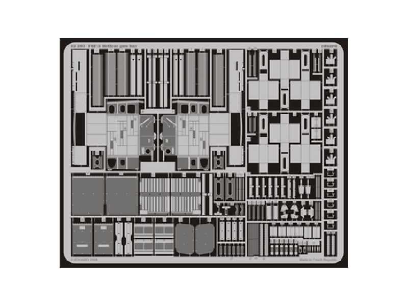 F6F-3 gun bay 1/32 - Trumpeter - blaszki - zdjęcie 1 F6F-3 gun bay 1/32 - Trumpeter - blaszki - zdjęcie 1
