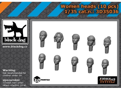 Women Heads (10 Pcs / 3d-printed) - zdjęcie 1