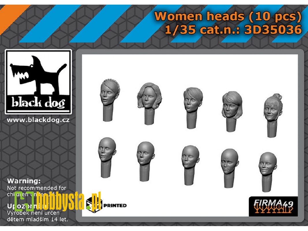 Women Heads (10 Pcs / 3d-printed) - zdjęcie 1