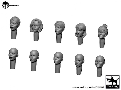 Women Heads (10 Pcs / 3d-printed) - zdjęcie 2