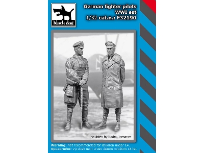 German Wwi Fighter Pilots Set (2 Figures) - zdjęcie 1
