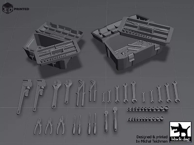 Tools And Toolboxes (54 + 2 Pcs / 3d-printed) - zdjęcie 4